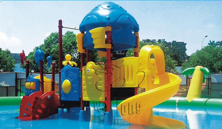 标准型水寨滑梯水池组合新型儿童夏季嬉水游乐趣味设施