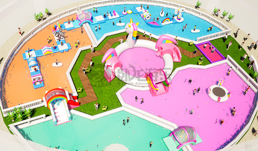 独角兽彩虹水池