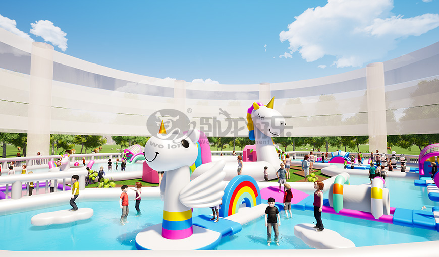独角兽彩虹水池